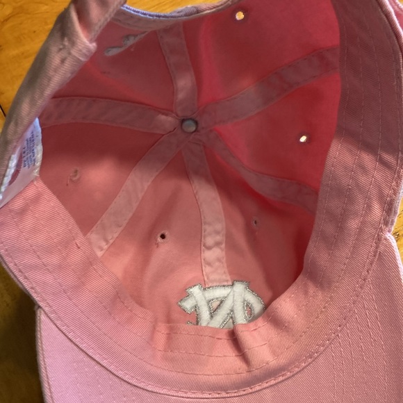 University of North Carolina Tarheels Pink Embroidered Baseball Cap Hat - Picture 7 of 11